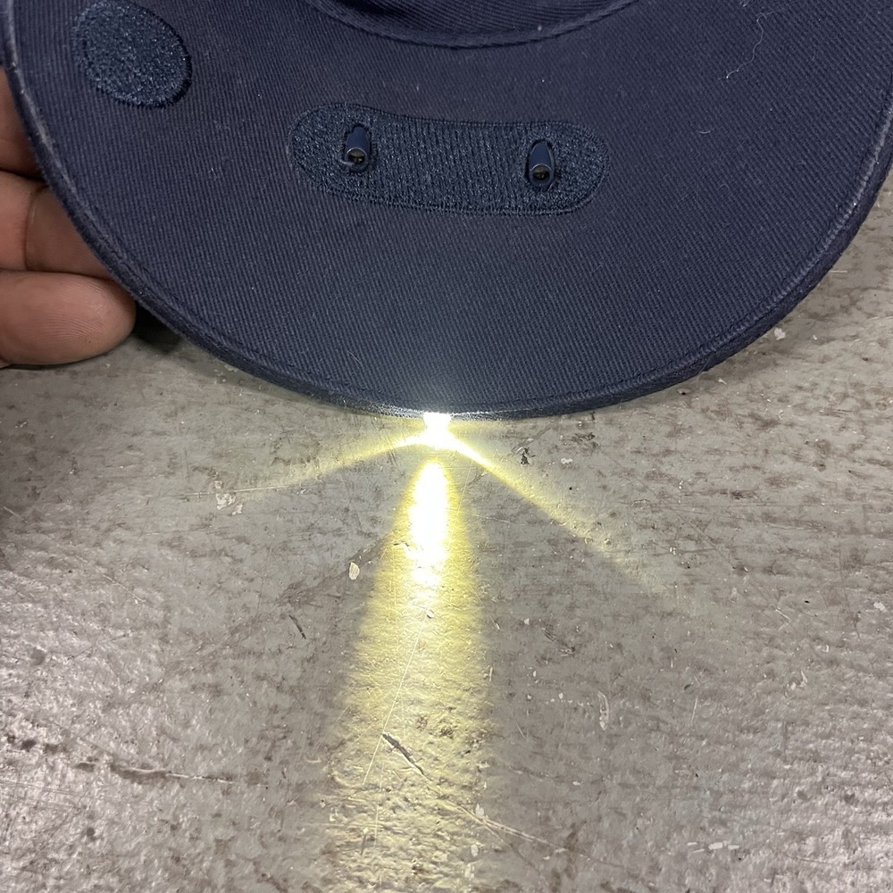 L.L. Bean Navy LED Lighted Baseball Hat Cap Adjustable Hiking Camping Outdoors - Picture 8 of 10
